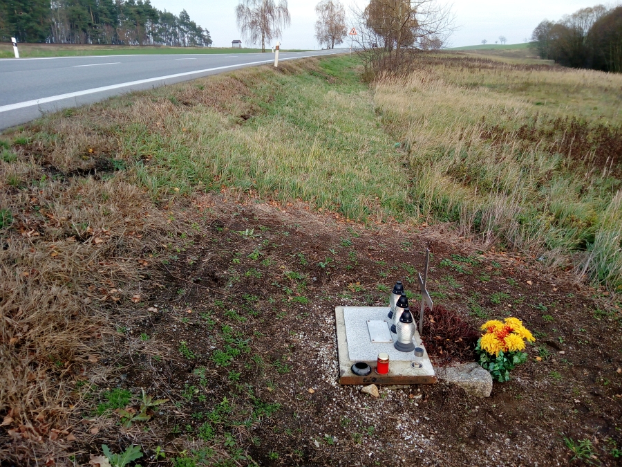 Pomník u silnice - Vladislav - Studenec