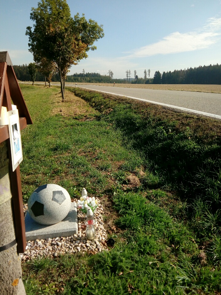 Pomník u silnice - Jívoví
