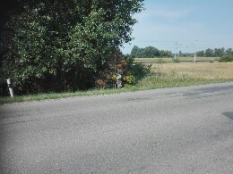 Pomník u silnice - Ladná